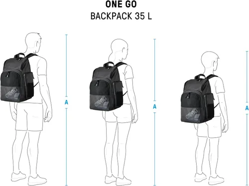 Vista 4 de ARENA One Go Swim Sports Backpack Athletes Medium Size Equipment Bag 35 Liters