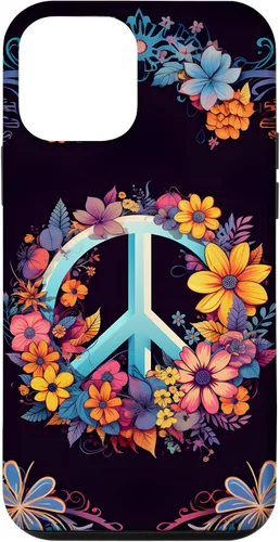 Vista 16 de Boho Floral Peace Sign Case for iPhone 17
