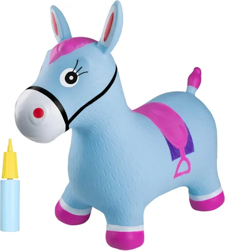 Vista 14 de INPANY Juguetes Saltarines de Vaca de Animales de Granja para Regalos de Niña de 2 Años, Montable Saltarín de Toro para Niños Pequeños, Caballo