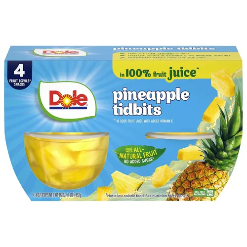 Vista 11 de Dole - Tazones de peras en cubos en jugo 100% de fruta, 4 oz, 24 tazas en total, sin gluten ni lácteos, refrigerios a granel para niños y adultos