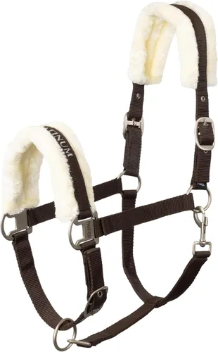 Vista 9 de HORZE Howard Forro Polar Suave Acolchado Ajustable de Poliéster Cabestro de Caballo - Negro - Caballo