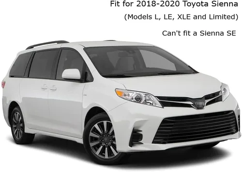 Vista 2 de Guardabarros de coche guardabarros para guardabarros de coche compatible con Toyota Sienna 2018 2019 2020