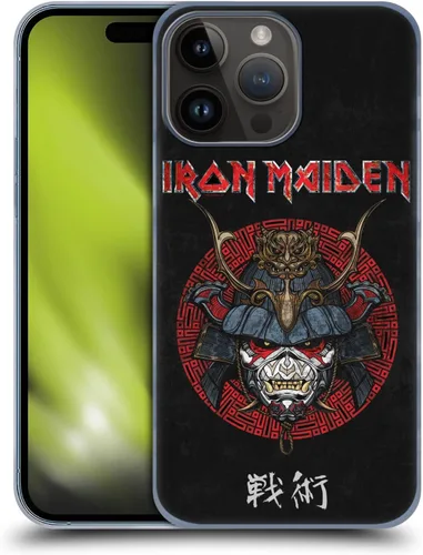 Vista 8 de Head Case Designs Funda rígida Senjutsu con licencia oficial de Iron Maiden, compatible con Apple iPhone 15 Pro Max