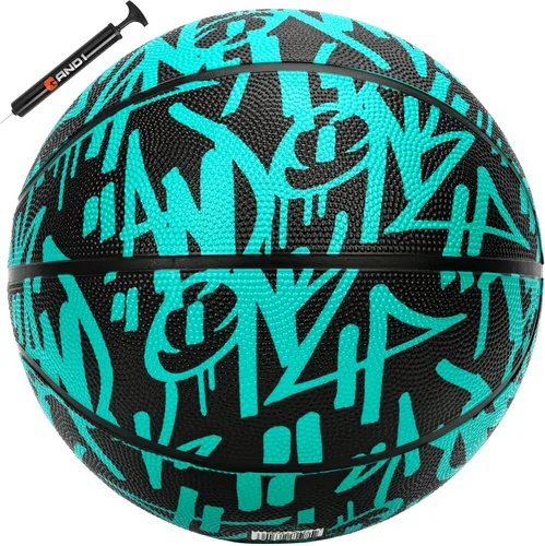 Vista 22 de AND1 Fantom Graffiti - Baloncesto de goma para uso en interiores y exteriores, construcción de canal profundo y durabilidad