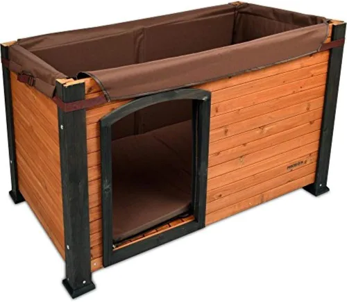 Vista 4 de PRECISION PET productos juego de aislamiento para casa de perro estilo cabina - Lavable a máquina - Grande