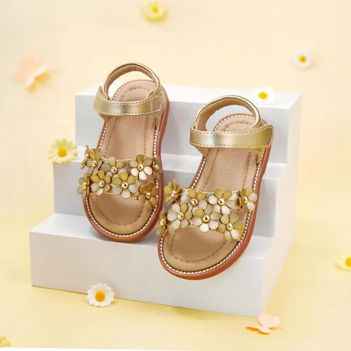 Vista 3 de GINFIVE Sandalias para niñas pequeñas, sandalias para niñas y niños pequeños