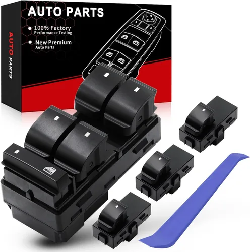 Vista 7 de Interruptor de ventana principal para Lincoln Town Car 2003 2004 2005 2006 2007 2008 Interruptor de control lateral del conductor OE# 5W1Z14529BA