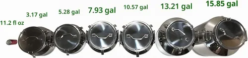 Vista 5 de Lata de leche de acero inoxidable de 5 galones de 20 litros, olla para lácteos con tapa sellada, cubo resistente 304, recipiente de almacenamiento