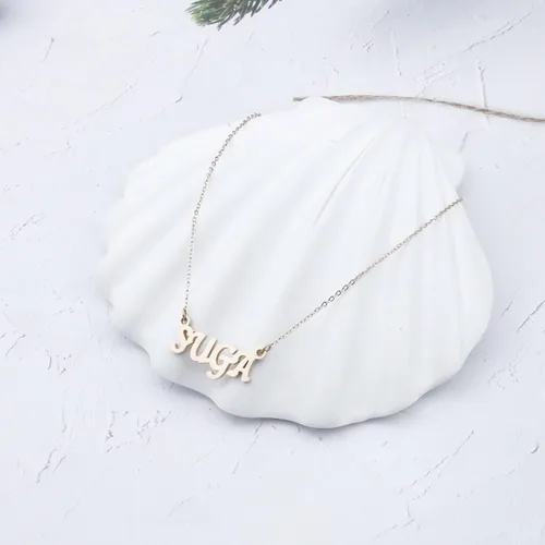 Vista 4 de Collar con dije de estrella Kpop, regalo inspirador para mujeres y niñas