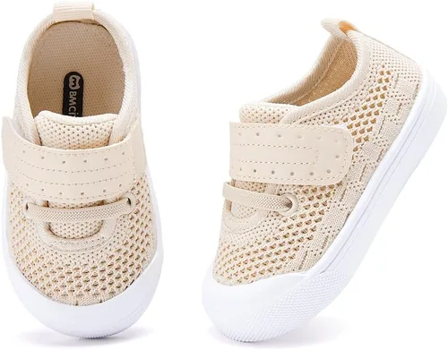 Vista 4 de BMCiTYBM - Zapatos para bebés y niños, niña y niño, tenis de malla transpirable, antideslizantes