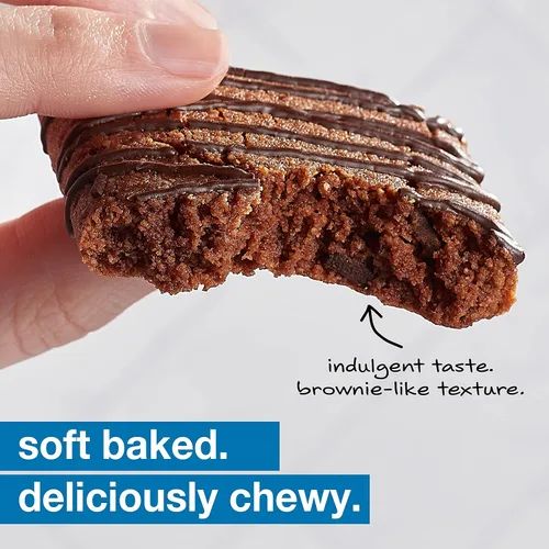 Vista 5 de KIND Cuadrados horneados suaves, brownie de harina de almendras y chocolate, sin gluten, barras de aperitivos saludables, 0.18 onzas de proteína, 6