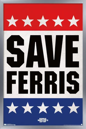 Vista 8 de Trends International FERRIS BUELLER - Póster de pared Save, 22.375 x 34 pulgadas, versión premium sin marco