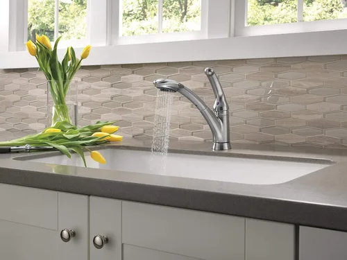 Vista 6 de Palo Diamond grifería de cocina con cartucho de cerámica con tecnología de sellado, 470-AR-DST