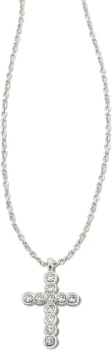 Vista 5 de Kendra Scott Collar con colgante de cruz de cristal, joyería de moda para mujer ORO - CRISTAL BLANCO