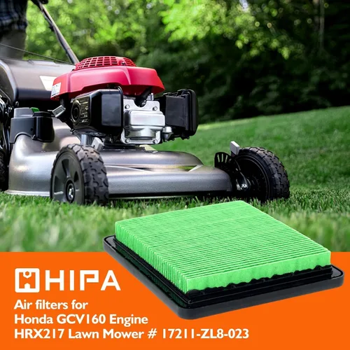 Vista 2 de HIPA HRX217 - Filtro de aire para Honda GCV160 HRX 217 HRR216 HRC216 HRT216 HRB216 HRS216 HRB217 HRZ216 Walk-Behind cortacésped motor, paquete de 2