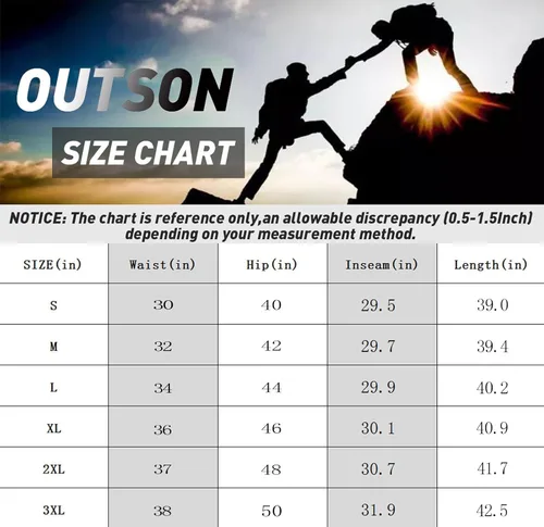 Vista 6 de OUTSON Mens Fashion Joggers Sports Pants Casual Cotton Cargo Pants Gym Sweatpants Trousers Mens Long Pant