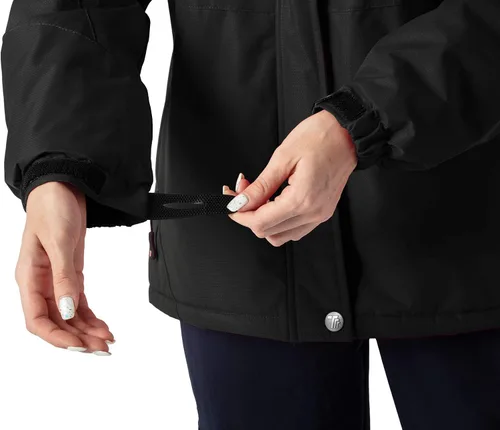 Vista 8 de Rdruko Chaqueta de esquí impermeable para mujer, resistente al viento, para snowboard, trabajo, para uso en invierno