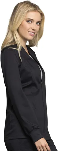 Vista 6 de Cherokee WW305AB - Chaqueta de calentamiento para mujer, ajuste clásico moderno con cremallera frontal