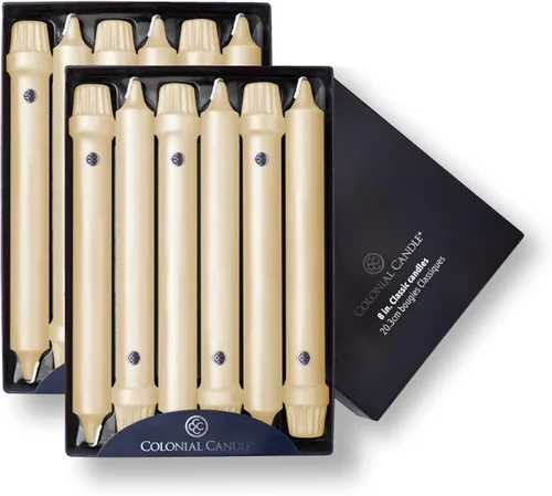 Vista 59 de Colonial Candle Handipt Collection - Vela cónica sin perfume, color blanco, 6 pulgadas, paquete de 12, hasta 4 horas de combustión