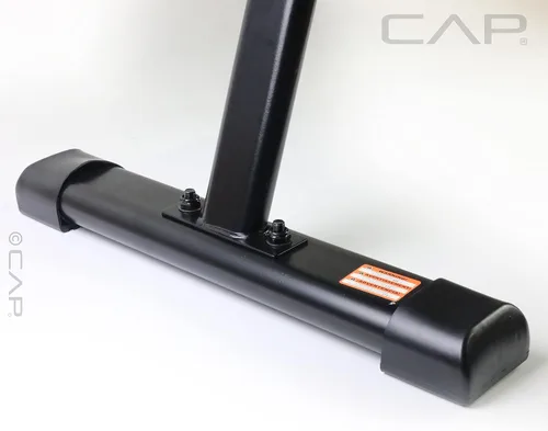 Vista 5 de CAP Barbell Strength - Banco plano plegable de alta calidad, color negro (FMIS-CS103F)