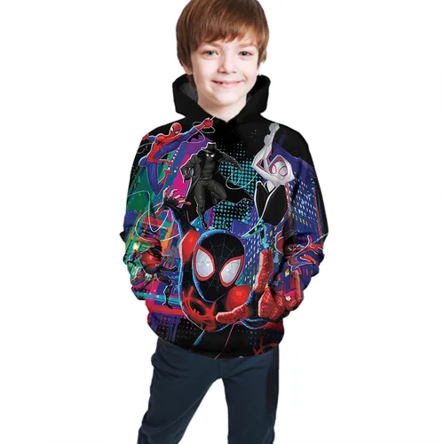 Vista 3 de Sudadera con capucha de anime para niños, sudadera con capucha impresa en 3D, sudaderas con capucha para cosplay, sudaderas de personajes, C