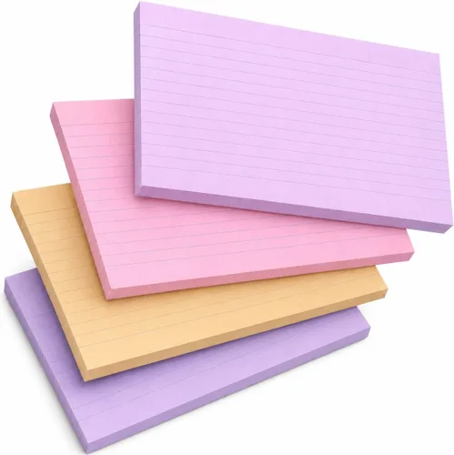 Vista 10 de Mr. Pen Tarjetas de Estudio de Neón Rayadas - 3x5, 180 Tarjetas - Tarjetas Rayadas para Estudiar Notecards for Studying, Ruled Index Cards