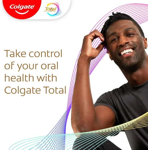 Vista 8 de Colgate Total Active Prevention Pasta dental blanqueadora, pasta dental con flúor blanqueador, fórmula clínicamente probada que combate