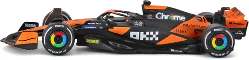 Vista 5 de Bburago 1:43 2024 Race McLaren MCL38 con casco, Piastri #81