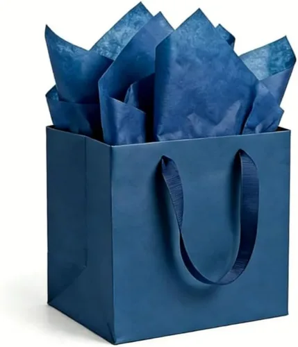 Vista 14 de JUNESHE Bolsas de regalo cuadradas pequeñas con papel de seda, color negro, paquete de 2, 5.9 pulgadas Bolsas de papel con asas para cumpleaños