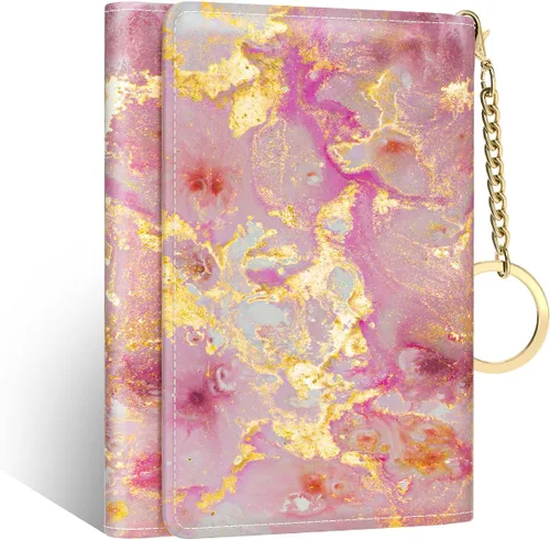 Vista 10 de Nipichsha Cartera para mujer, pequeña cartera para tarjetas de crédito para mujer, cartera delgada con tarjetero RFID, Moda