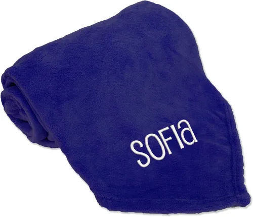 Vista 11 de Threadart Manta personalizada bordada con nombre súper suave y ultrasuave, manta de forro polar de 50 x 60 pulgadas, bordado personalizado incluido