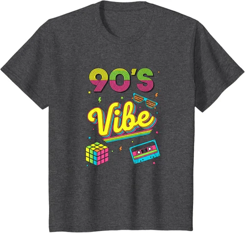 Vista 28 de 90s Nostalgia Retro Apparel - 90'S Vibe Retro T-Shirt Negro