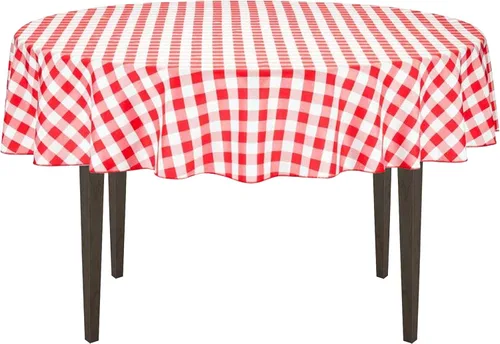 Vista 10 de LinenTablecloth - Mantel cuadrado de poliéster de 54 pulgadas, color blanco y negro