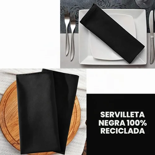 Vista 5 de Perfectware - Servilletas de cena de 2 capas, color negro, paquete de 125