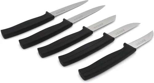 Vista 6 de Cuchillo Mondador de 2.5 Pulgadas - MATTSTONE HILL Cuchillo Mondador Pico de Pájaro, Para Pelar y Mondar Frutas y Verduras, Hoja Delgada, Acero