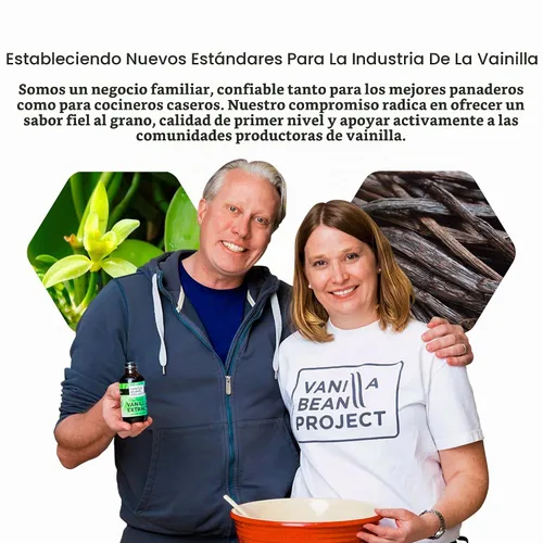 Vista 3 de Pasta orgánica de vainilla Necesidad de hornear Vainilla pura para cocinar Vanilla Bean Project 4 onzas