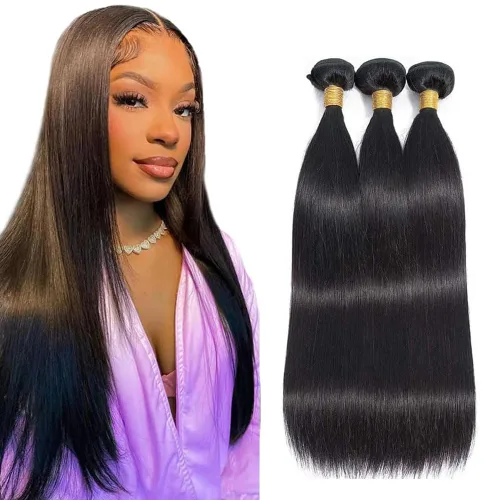 Vista 183 de 300g 1B27 Human Hair Bundles Honey Blonde Bundles Human Hair 10A Brazilian Virgin Remy Hair Extensions 8 10 12 Inch