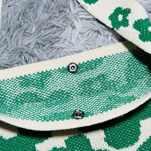 Vista 7 de Bolso cruzado de ganchillo con diseño de hadas Y2K para mujer, bolso de compras de moda, bolso de hombro de punto