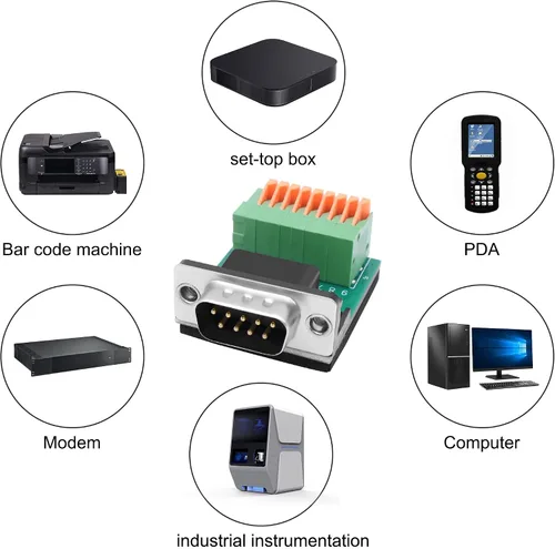 Vista 7 de XMSJSIY DB9 Adaptador sin soldadura RS232 D-SUB Serial a puerto de 9 pines