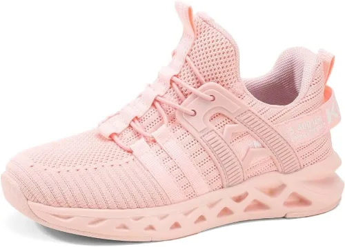 Vista 6 de Zapatos deportivos sin cordones para niños y niñas, ligeros, transpirables, antideslizantes, para caminar, correr, niños