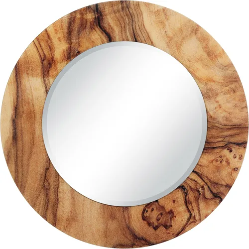 Vista 43 de Empire Art Direct Espejo de pared rectangular biselado en blanco y negro con vidrio templado impreso abstracto, tocador, espejo de baño, listo