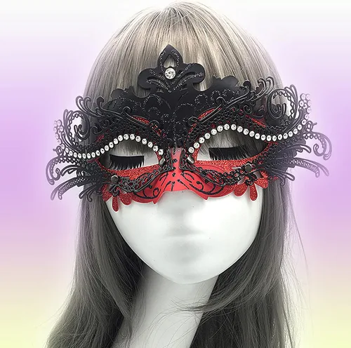 Vista 6 de Máscara de mascarada para parejas, para mujeres y hombres, máscara de Mardi Gras, máscaras de disfraz para festivales de Navidad, fiesta de Año Nuevo