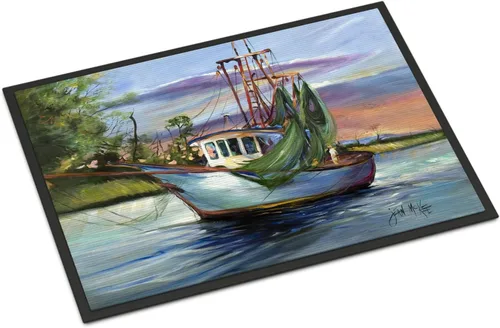 Vista 172 de Caroline's Treasures JMK1017JMAT - Tapete de caza de rana garza azul, 24 x 36 pulgadas, tapete para puerta delantera, interior y exterior