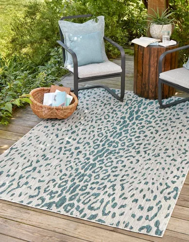 Vista 13 de Unique Loom Outdoor Safari Collection Alfombra de área - Samburu (2' 2" x 3' 1" Rectángulo, Natural/Marrón Claro)