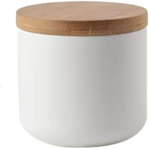 Vista 8 de YYW - Recipientes de almacenamiento de alimentos de cerámica con tapas, tarro de almacenamiento de alimentos de 27.1 fl oz/27oz Black Kitchen