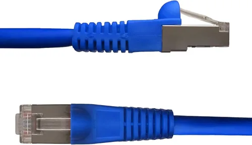 Vista 12 de NTW Cable Ethernet Cat6 blindado de 5 pies con conector RJ45 chapado en azul para módem, router, PC, Mac, laptop, PS2, PS3, PS4, Xbox 360, panel