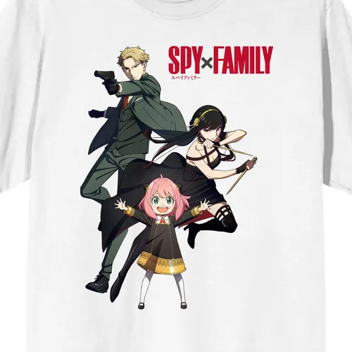 Vista 2 de Spy X Family Loid Anya & Yor - Camiseta blanca para hombre
