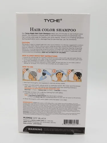 Vista 2 de TYCHE Champú de color para el cabello (OFF BLACK)