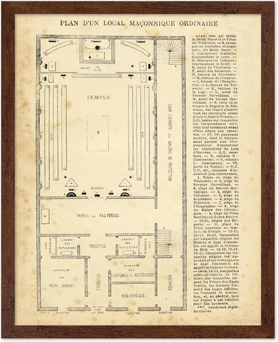 Vista 7 de Poster Master Póster astrológico clásico, impresión de ciencia vintage, regalo para artistas, amigos, el antiguo zodiaco de Egipto, rueda