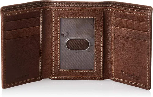 Vista 5 de Timberland Cartera triple de piel auténtica con bloqueo RFID para hombre